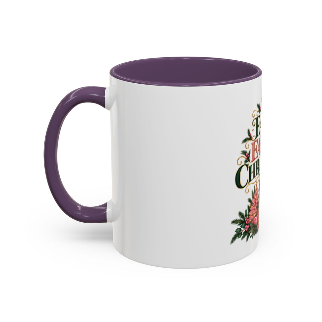 Faith Family Christmas Coffee Mug — Holiday Accent 11/15oz