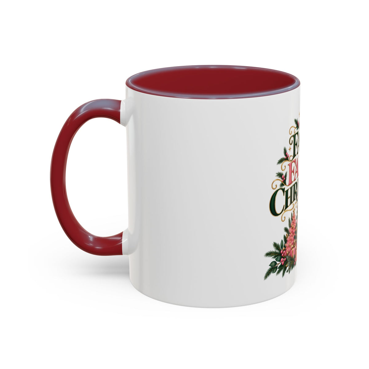 Faith Family Christmas Coffee Mug — Holiday Accent 11/15oz