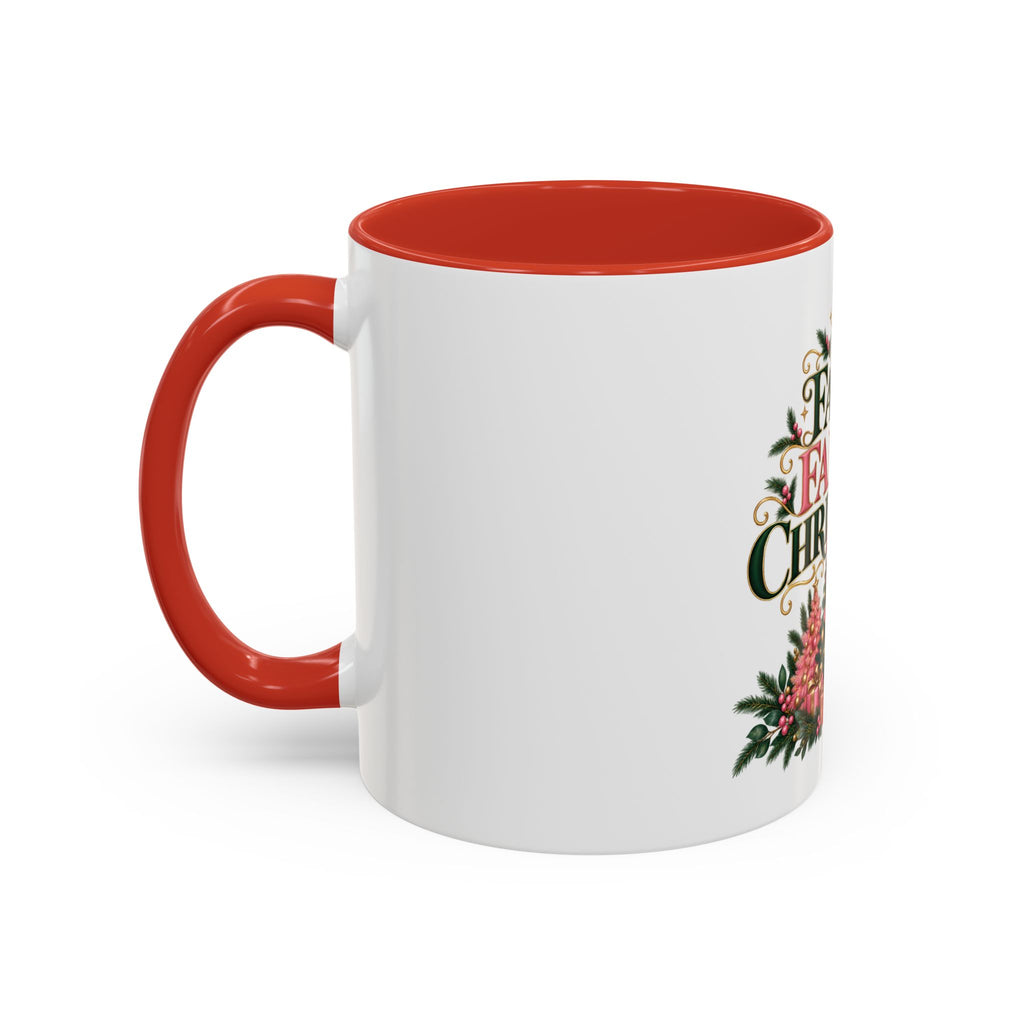 Faith Family Christmas Coffee Mug — Holiday Accent 11/15oz