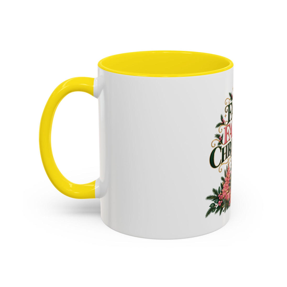 Faith Family Christmas Coffee Mug — Holiday Accent 11/15oz