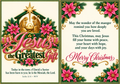 Jesus The Greatest Gift greeting card front and inside message