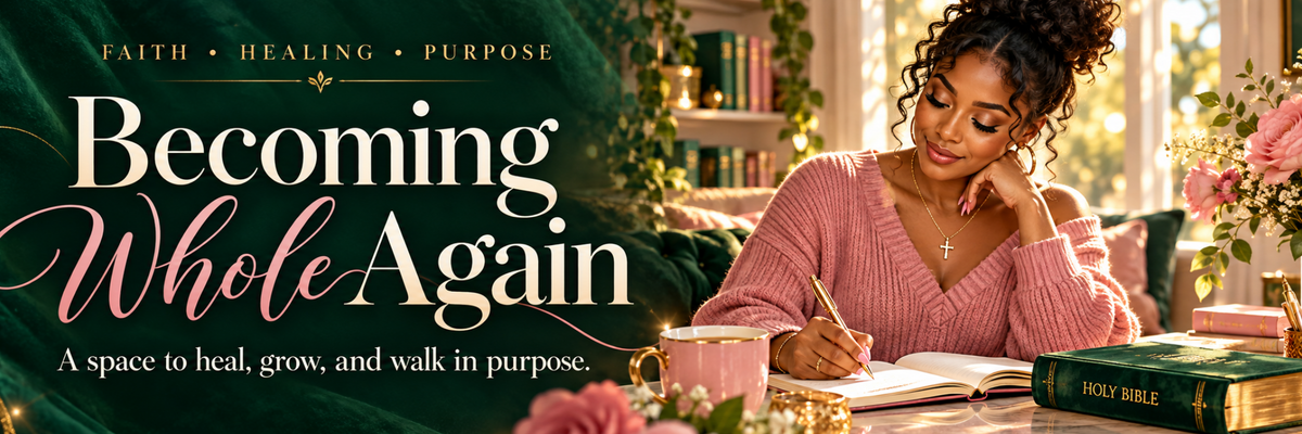Becoming Whole Again — a space to heal, grow, and walk in purpose