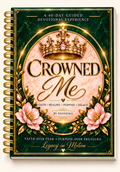 Crowned Me gold spiral design mockup — this listing is a digital PDF download